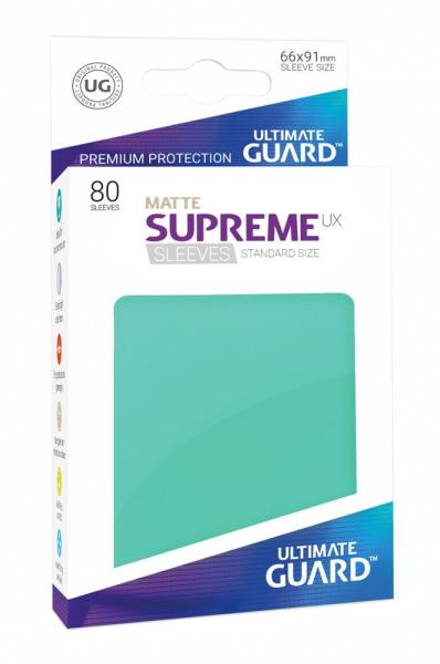 Ultimate Guard Supreme UX Kartenhüllen Standardgröße Matt Türkis (80)