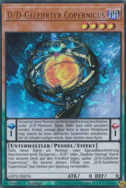 D/D-Gelehrter Copernicus GFP2-DE076 ist in Ultra Rare Yu-Gi-Oh Karte aus Ghosts from the Past The 2nd Haunting 1.Auflage