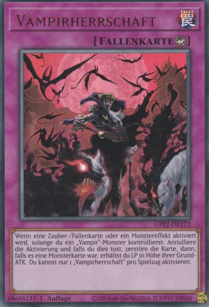 Vampirherrschaft GFP2-DE172 ist in Ultra Rare Yu-Gi-Oh Karte aus Ghosts from the Past The 2nd Haunting 1.Auflage