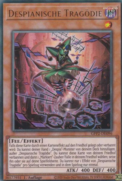 Despianische Tragödie GFP2-DE096 ist in Ultra Rare Yu-Gi-Oh Karte aus Ghosts from the Past The 2nd Haunting 1.Auflage
