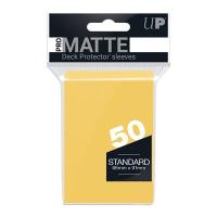 Ultra Pro Kartenhüllen - Matte Gelb (50) - Standardgröße