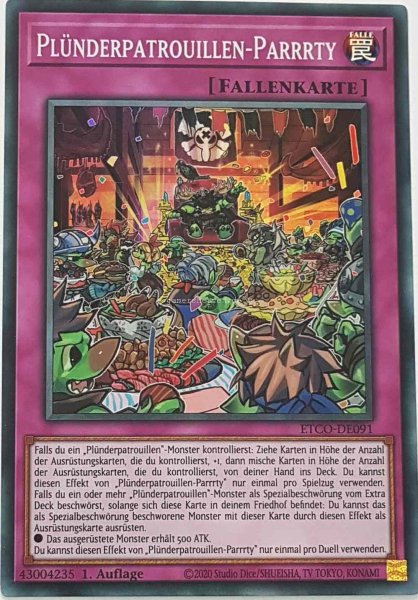 Plünderpatrouillen-Parrrty ETCO-DE091 ist in Super Rare Yu-Gi-Oh Karte aus Eternity Code 1.Auflage