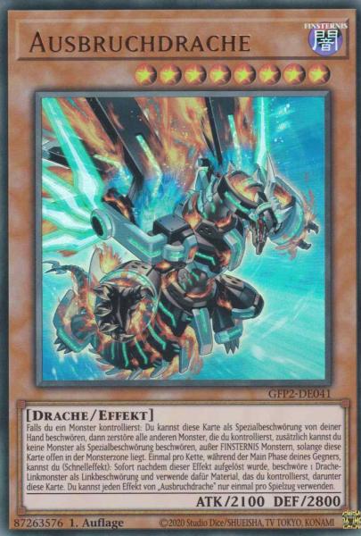 Ausbruchdrache GFP2-DE041 ist in Ultra Rare Yu-Gi-Oh Karte aus Ghosts from the Past The 2nd Haunting 1.Auflage