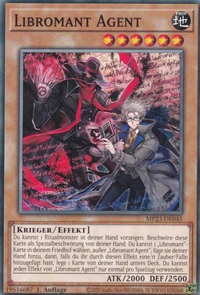 Libromant Agent MP23-DE045 ist in Common Yu-Gi-Oh Karte aus 25th Anniversary Tin Dueling Heroes 1.Auflage