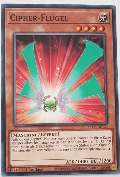 Cipher-Flügel DLCS-DE124 ist in Common Yu-Gi-Oh Karte aus Dragons of Legend The Complete Series 1.Auflage