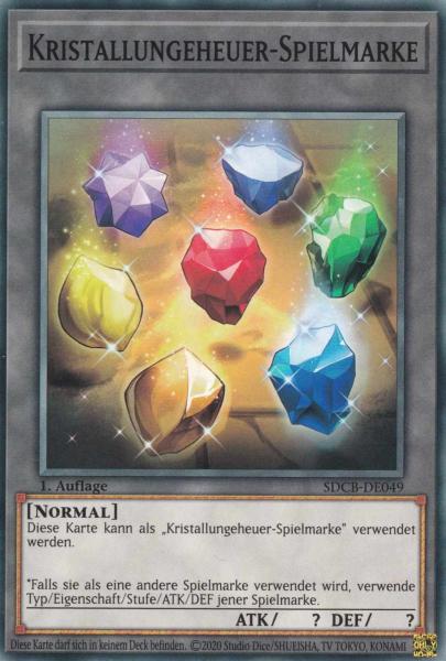 Kristallungeheuer-Spielmarke SDCB-DE049 ist in Common Yu-Gi-Oh Karte aus Structure Deck: Legend of the Crystal Beasts 1.Auflage