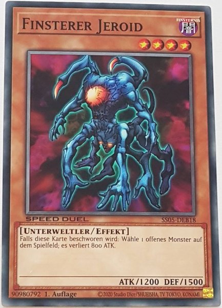 Finsterer Jeroid SS05-DEB18 ist in Common Yu-Gi-Oh Karte aus Twisted Nightmares 1.Auflage