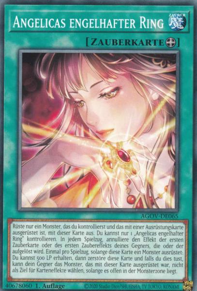 Angelicas engelhafter Ring AGOV-DE065 ist in Common Yu-Gi-Oh Karte aus Age of Overlord 1.Auflage