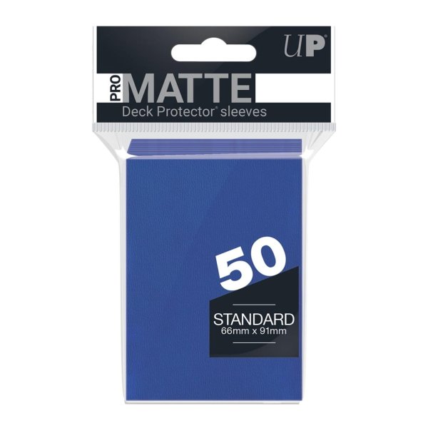 Ultra Pro Kartenhüllen - Matte Blau (50) - Standardgröße