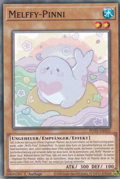 Melffy-Pinni POTE-DE023 ist in Common Yu-Gi-Oh Karte aus Power of the Elements 1.Auflage