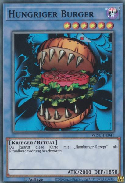 Hungriger Burger WISU-DE041 ist in Super Rare Yu-Gi-Oh Karte aus Wild Survivors 1.Auflage