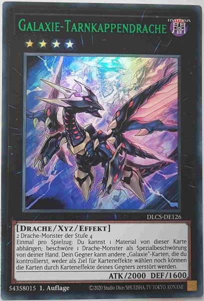 Galaxie-Tarnkappendrache (grün) DLCS-DE126-G ist in Colorful Ultra Rare Yu-Gi-Oh Karte aus Dragons of Legend The Complete Series 1.Auflage