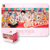 One Piece TCG Card Game - Playmat and Card Case Set -25th Edition