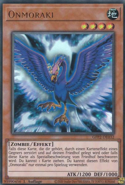 Onmoraki GFP2-DE032 ist in Ultra Rare Yu-Gi-Oh Karte aus Ghosts from the Past The 2nd Haunting 1.Auflage