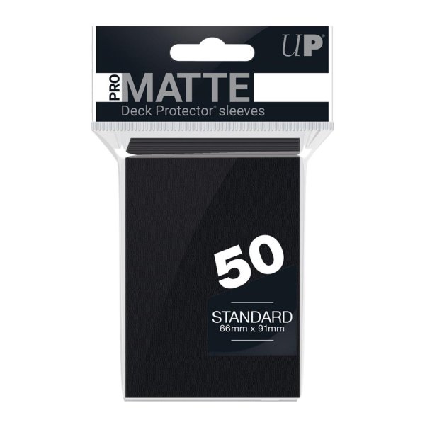 Ultra Pro Kartenhüllen - Matte Schwarz (50) - Standardgröße