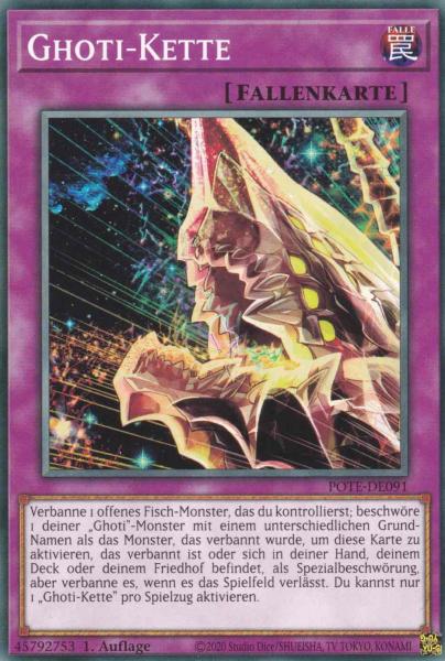 Ghoti-Kette POTE-DE091 ist in Common Yu-Gi-Oh Karte aus Power of the Elements 1.Auflage