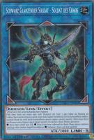 Schwarz Glänzender Soldat - Soldat des Chaos BLC1-DE002 ist in Secret Rare Yu-Gi-Oh Karte aus Battles of Legend Chapter 1 1.Auflage