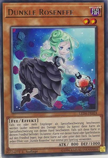 Dunkle Rosenfee LED4-DE024 ist in Rare Yu-Gi-Oh Karte aus Legendary Duelists Sisters of the Rose 1. Auflage