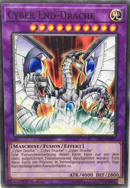 Cyber End-Drache LED3-DE017 ist in Common Yu-Gi-Oh Karte aus Legendary Duelists White Dragon Abyss 1. Auflage
