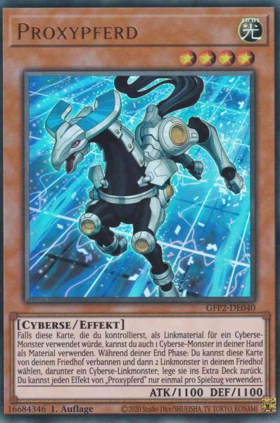 Proxypferd GFP2-DE040 ist in Ultra Rare Yu-Gi-Oh Karte aus Ghosts from the Past The 2nd Haunting 1.Auflage