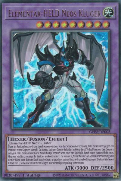 Elementar-HELD Neos Kluger GFP2-DE003 ist in Ultra Rare Yu-Gi-Oh Karte aus Ghosts from the Past The 2nd Haunting 1.Auflage