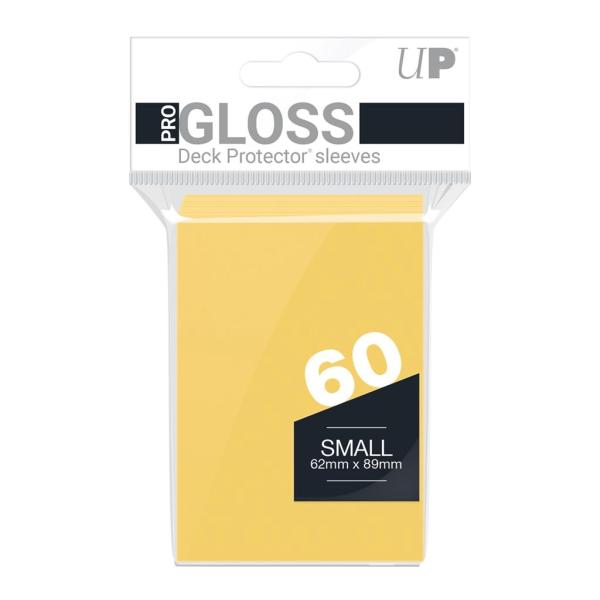 Ultra Pro Kartenhüllen - Gloss Gelb (60) - Japanische Größe