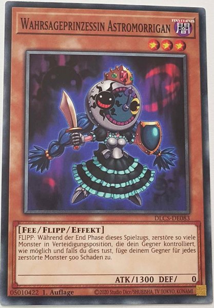 Wahrsageprinzessin Astromorrigan DLCS-DE083 ist in Common Yu-Gi-Oh Karte aus Dragons of Legend The Complete Series 1.Auflage