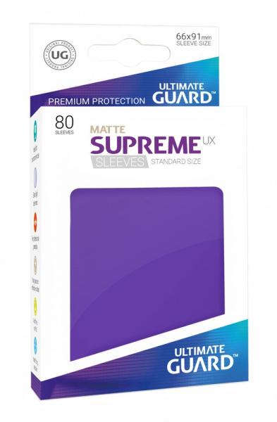 Ultimate Guard Supreme UX Kartenhüllen Standardgröße Matt Violett (80)