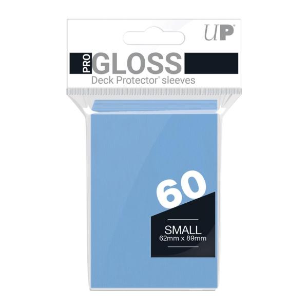 Ultra Pro Kartenhüllen - Gloss Hellblau (60) - Japanische Größe