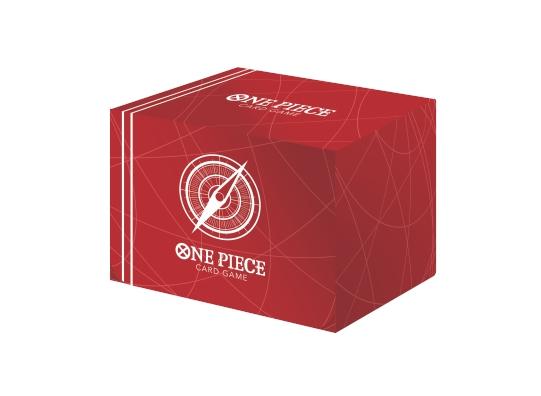 One Piece TCG Card Game - Clear Card Case - Standard Red