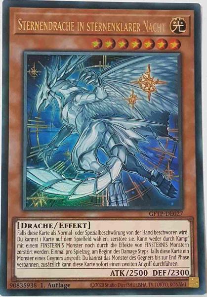 Sternendrache in sternenklarer Nacht GFTP-DE027 ist in Ultra Rare Yu-Gi-Oh Karte aus Ghost From The Past 1.Auflage